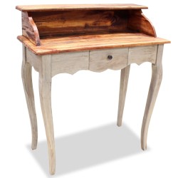 vidaXL Escritorio de madera maciza reciclada 80x40x92 cm
