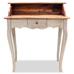vidaXL Escritorio de madera maciza reciclada 80x40x92 cm