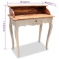vidaXL Escritorio de madera maciza reciclada 80x40x92 cm vidaXL Escritorio de madera maciza reciclada 80x40x92 cm