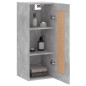 vidaXL Armario de pared madera ingeniería gris hormigón 34,5x34x90 cm vidaXL Armario de pared madera ingeniería gris hormigón 34,5x34x90 cm