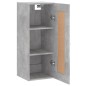 vidaXL Armario de pared madera ingeniería gris hormigón 34,5x34x90 cm vidaXL Armario de pared madera ingeniería gris hormigón 34,5x34x90 cm