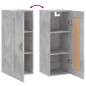 vidaXL Armario de pared madera ingeniería gris hormigón 34,5x34x90 cm vidaXL Armario de pared madera ingeniería gris hormigón 34,5x34x90 cm