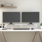 vidaXL Soporte para monitor madera maciza de pino blanco 100x27x14 cm vidaXL Soporte para monitor madera maciza de pino blanco 100x27x14 cm