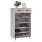 vidaXL Zapatero madera de ingeniería gris hormigón 60x35x105 cm vidaXL Zapatero madera de ingeniería gris hormigón 60x35x105 cm