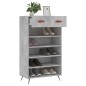 vidaXL Zapatero madera de ingeniería gris hormigón 60x35x105 cm vidaXL Zapatero madera de ingeniería gris hormigón 60x35x105 cm