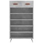 vidaXL Zapatero madera de ingeniería gris hormigón 60x35x105 cm vidaXL Zapatero madera de ingeniería gris hormigón 60x35x105 cm