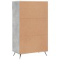 vidaXL Zapatero madera de ingeniería gris hormigón 60x35x105 cm vidaXL Zapatero madera de ingeniería gris hormigón 60x35x105 cm