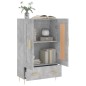 vidaXL Aparador alto madera de ingeniería gris hormigón 69,5x31x115 cm