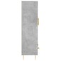 vidaXL Aparador alto madera de ingeniería gris hormigón 69,5x31x115 cm