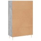 vidaXL Aparador alto madera de ingeniería gris hormigón 69,5x31x115 cm