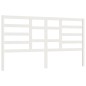 vidaXL Cabecero de cama madera maciza de pino blanco 186x4x104 cm vidaXL Cabecero de cama madera maciza de pino blanco 186x4x104 cm