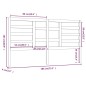 vidaXL Cabecero de cama madera maciza de pino blanco 186x4x104 cm vidaXL Cabecero de cama madera maciza de pino blanco 186x4x104 cm