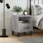 vidaXL Mesita de noche madera ingeniería gris hormigón 40x35x47,5 cm vidaXL Mesita de noche madera ingeniería gris hormigón 40x35x47,5 cm