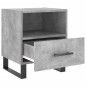 vidaXL Mesita de noche madera ingeniería gris hormigón 40x35x47,5 cm vidaXL Mesita de noche madera ingeniería gris hormigón 40x35x47,5 cm