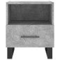 vidaXL Mesita de noche madera ingeniería gris hormigón 40x35x47,5 cm vidaXL Mesita de noche madera ingeniería gris hormigón 40x35x47,5 cm