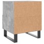 vidaXL Mesita de noche madera ingeniería gris hormigón 40x35x47,5 cm vidaXL Mesita de noche madera ingeniería gris hormigón 40x35x47,5 cm