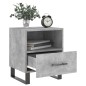vidaXL Mesita de noche madera ingeniería gris hormigón 40x35x47,5 cm vidaXL Mesita de noche madera ingeniería gris hormigón 40x35x47,5 cm