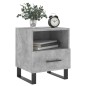 vidaXL Mesita de noche madera ingeniería gris hormigón 40x35x47,5 cm vidaXL Mesita de noche madera ingeniería gris hormigón 40x35x47,5 cm