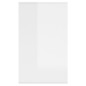 vidaXL Aparador de madera contrachapada blanco brillante 135x41x75 cm vidaXL Aparador de madera contrachapada blanco brillante 135x41x75 cm