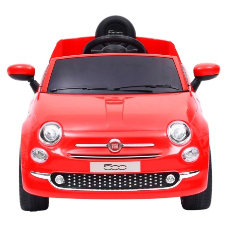 vidaXL Coche correpasillos eléctrico Fiat 500 rojo