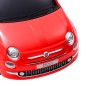vidaXL Coche correpasillos eléctrico Fiat 500 rojo