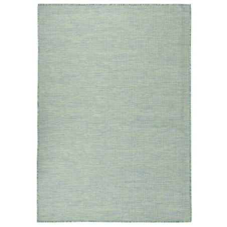 vidaXL Alfombra de exterior de tejido plano turquesa 200x280 cm
