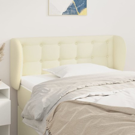 vidaXL Cabecero de cuero sintético color crema 103x23x78/88 cm