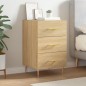 vidaXL Mesita de noche madera de ingeniería roble Sonoma 40x40x66 cm vidaXL Mesita de noche madera de ingeniería roble Sonoma 40x40x66 cm