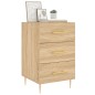 vidaXL Mesita de noche madera de ingeniería roble Sonoma 40x40x66 cm vidaXL Mesita de noche madera de ingeniería roble Sonoma 40x40x66 cm