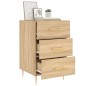 vidaXL Mesita de noche madera de ingeniería roble Sonoma 40x40x66 cm vidaXL Mesita de noche madera de ingeniería roble Sonoma 40x40x66 cm