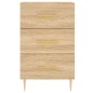 vidaXL Mesita de noche madera de ingeniería roble Sonoma 40x40x66 cm vidaXL Mesita de noche madera de ingeniería roble Sonoma 40x40x66 cm
