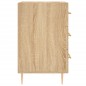 vidaXL Mesita de noche madera de ingeniería roble Sonoma 40x40x66 cm vidaXL Mesita de noche madera de ingeniería roble Sonoma 40x40x66 cm
