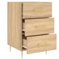 vidaXL Mesita de noche madera de ingeniería roble Sonoma 40x40x66 cm vidaXL Mesita de noche madera de ingeniería roble Sonoma 40x40x66 cm