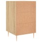 vidaXL Mesita de noche madera de ingeniería roble Sonoma 40x40x66 cm vidaXL Mesita de noche madera de ingeniería roble Sonoma 40x40x66 cm