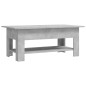 vidaXL Mesa de centro madera de ingeniería gris hormigón 102x55x42 cm vidaXL Mesa de centro madera de ingeniería gris hormigón 102x55x42 cm