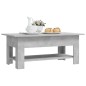 vidaXL Mesa de centro madera de ingeniería gris hormigón 102x55x42 cm vidaXL Mesa de centro madera de ingeniería gris hormigón 102x55x42 cm
