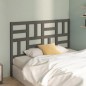 vidaXL Cabecero de cama madera maciza de pino gris 126x4x104 cm vidaXL Cabecero de cama madera maciza de pino gris 126x4x104 cm