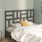 vidaXL Cabecero de cama madera maciza de pino gris 126x4x104 cm vidaXL Cabecero de cama madera maciza de pino gris 126x4x104 cm