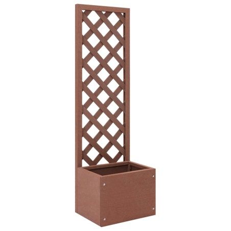 vidaXL Jardinera enrejada WPC 40x30x135 cm
