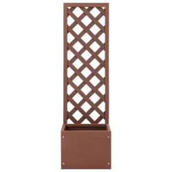 vidaXL Jardinera enrejada WPC 40x30x135 cm