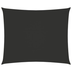 vidaXL Toldo de vela rectangular tela Oxford gris antracita 3,5x4,5 m