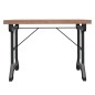 vidaXL Mesa de comedor madera maciza de abeto y hierro 110x65x82 cm vidaXL Mesa de comedor madera maciza de abeto y hierro 110x65x82 cm