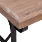 vidaXL Mesa de comedor madera maciza de abeto y hierro 110x65x82 cm vidaXL Mesa de comedor madera maciza de abeto y hierro 110x65x82 cm