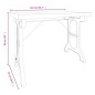 vidaXL Mesa de comedor madera maciza de abeto y hierro 110x65x82 cm vidaXL Mesa de comedor madera maciza de abeto y hierro 110x65x82 cm