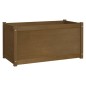 vidaXL Jardineras 2 uds madera maciza de pino marrón miel 100x50x50 cm vidaXL Jardineras 2 uds madera maciza de pino marrón miel 100x50x50 cm