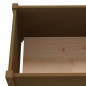 vidaXL Jardineras 2 uds madera maciza de pino marrón miel 100x50x50 cm vidaXL Jardineras 2 uds madera maciza de pino marrón miel 100x50x50 cm