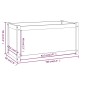 vidaXL Jardineras 2 uds madera maciza de pino marrón miel 100x50x50 cm vidaXL Jardineras 2 uds madera maciza de pino marrón miel 100x50x50 cm