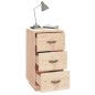 vidaXL Mesitas de noche 2 uds madera maciza de pino 40x40x75 cm vidaXL Mesitas de noche 2 uds madera maciza de pino 40x40x75 cm