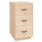 vidaXL Mesitas de noche 2 uds madera maciza de pino 40x40x75 cm vidaXL Mesitas de noche 2 uds madera maciza de pino 40x40x75 cm