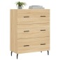 vidaXL Aparador de madera de ingeniería roble Sonoma 69,5x34x90 cm vidaXL Aparador de madera de ingeniería roble Sonoma 69,5x34x90 cm